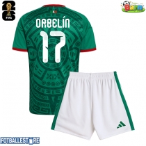 Mexico Orbelin Pineda #17 Hjemmedraktsett Barn VM 2026 Kortermet (+ Korte bukser)